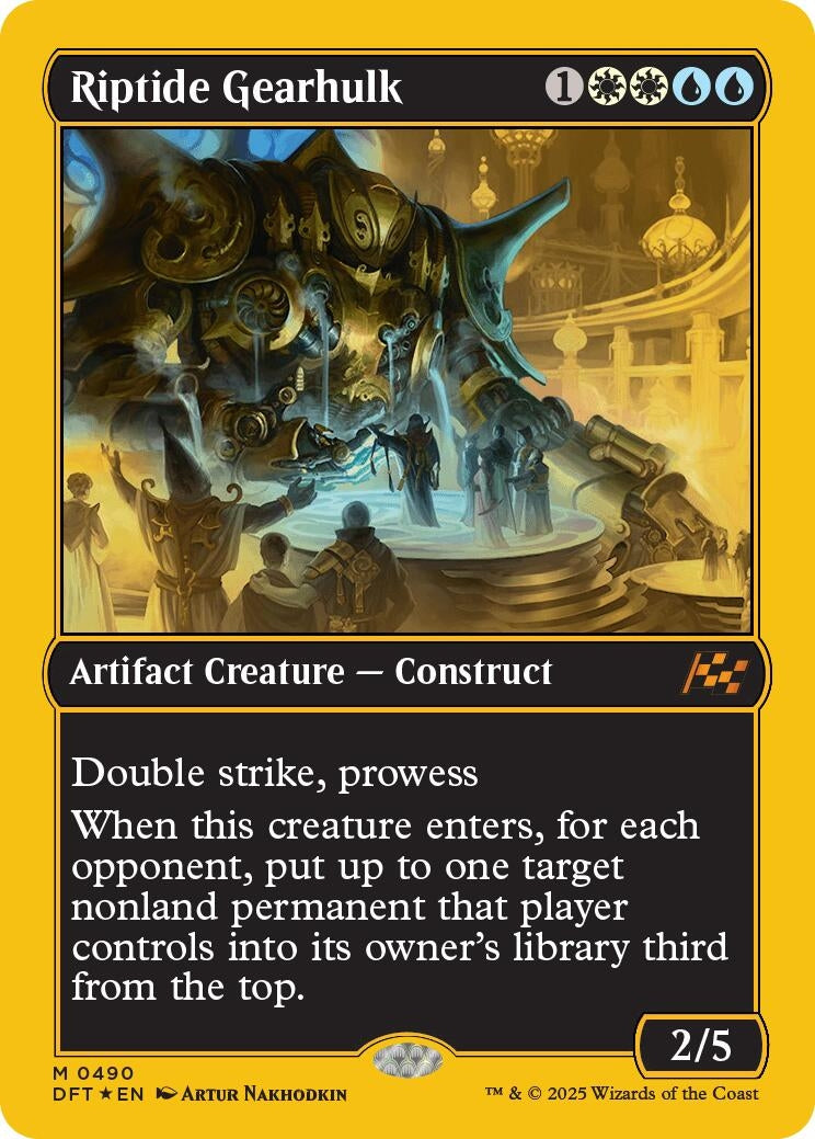 Image for Riptide Gearhulk (First-Place Foil) (Aetherdrift) (490) - Magic: The Gathering