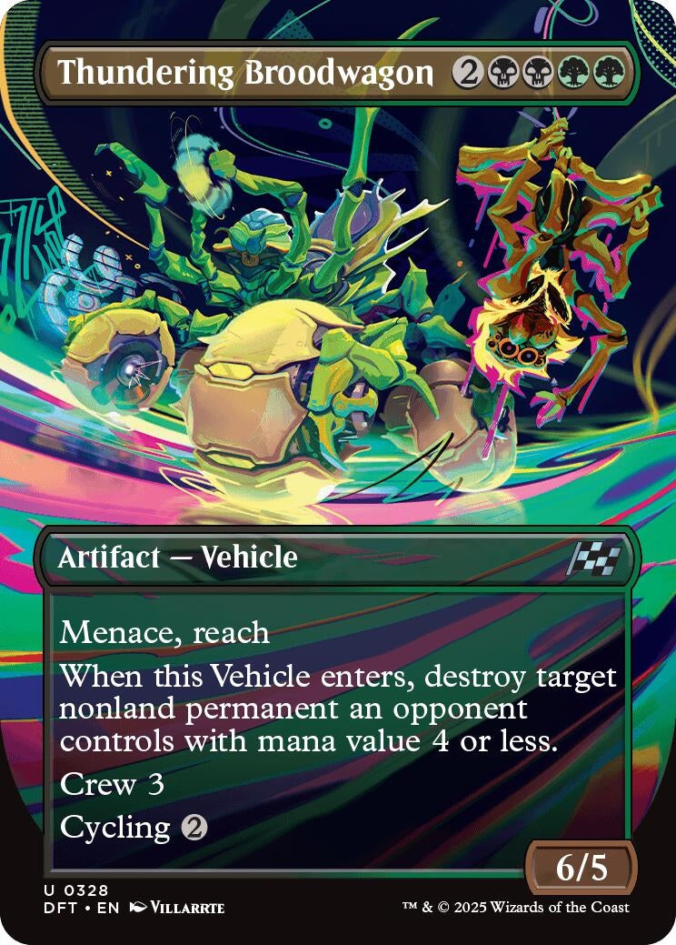 Image for Thundering Broodwagon (Borderless) (Aetherdrift) (328) - Magic: The Gathering
