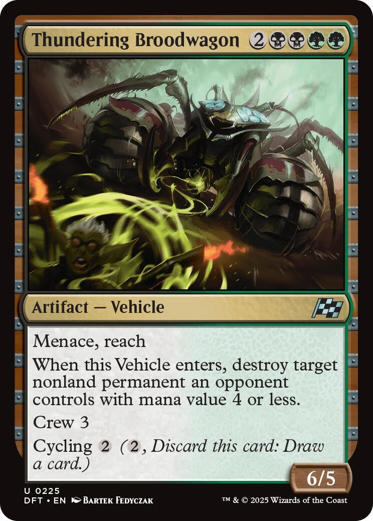 Image for Thundering Broodwagon (Aetherdrift) (225) - Magic: The Gathering