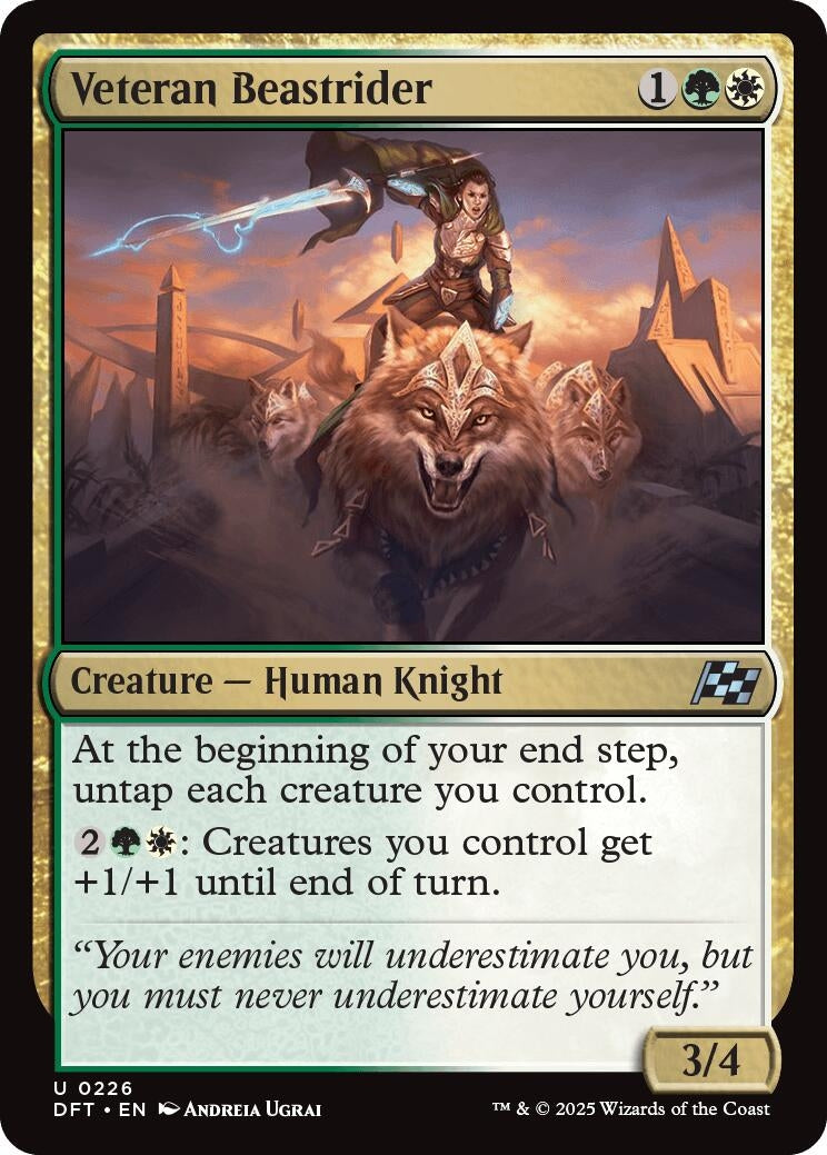Image for Veteran Beastrider (Aetherdrift) (226) - Magic: The Gathering