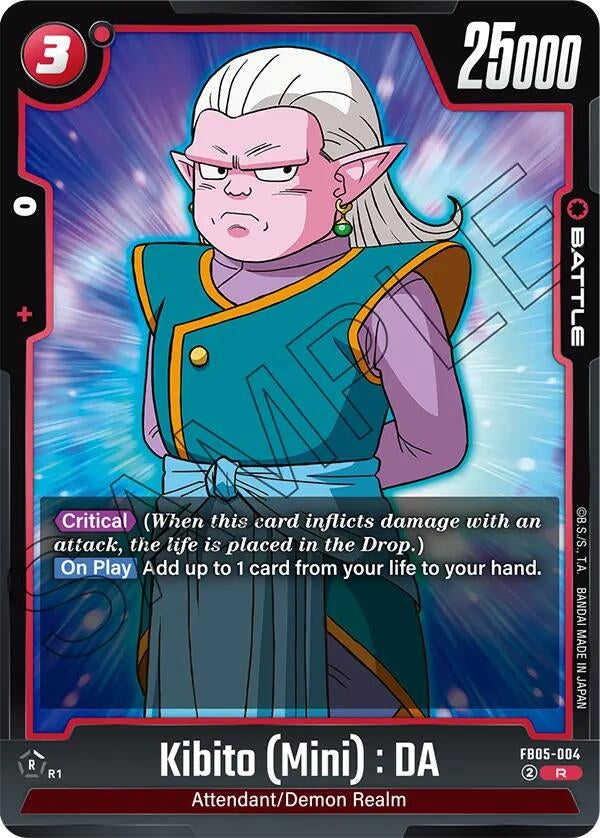Image for Kibito (Mini) : DA (New Adventure) (FB05-004) - Dragon Ball Super: Fusion World
