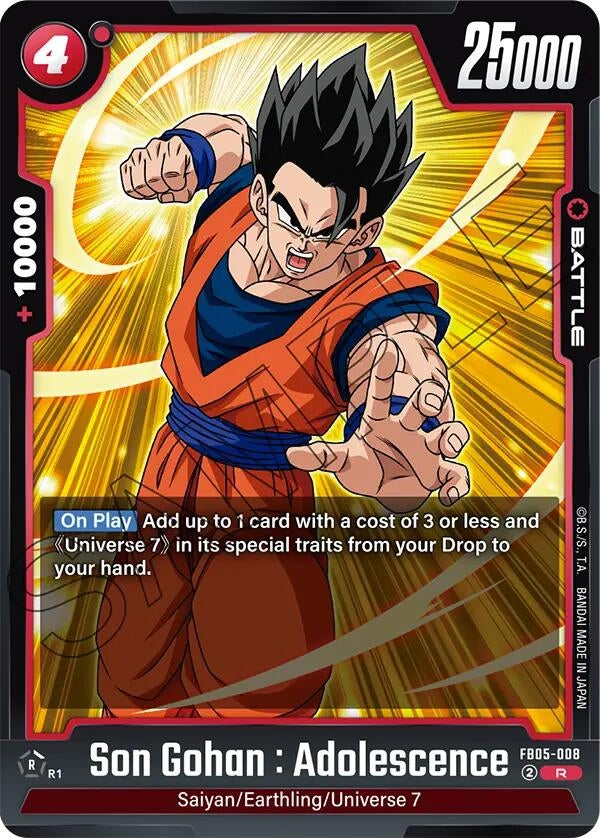 Image for Son Gohan : Adolescence - FB05-008 (New Adventure) (FB05-008) - Dragon Ball Super: Fusion World