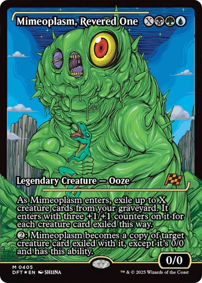 Image for Mimeoplasm, Revered One (Showcase) (Aetherdrift) (405) - Magic: The Gathering