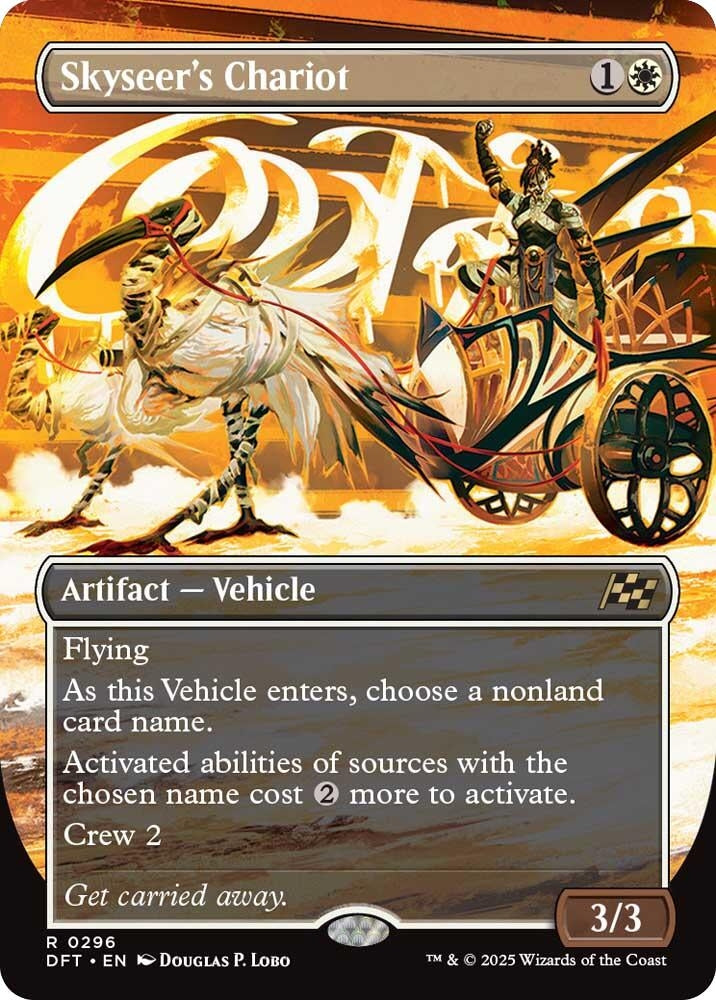 Image for Skyseer's Chariot (Borderless) (Aetherdrift) (296) - Magic: The Gathering