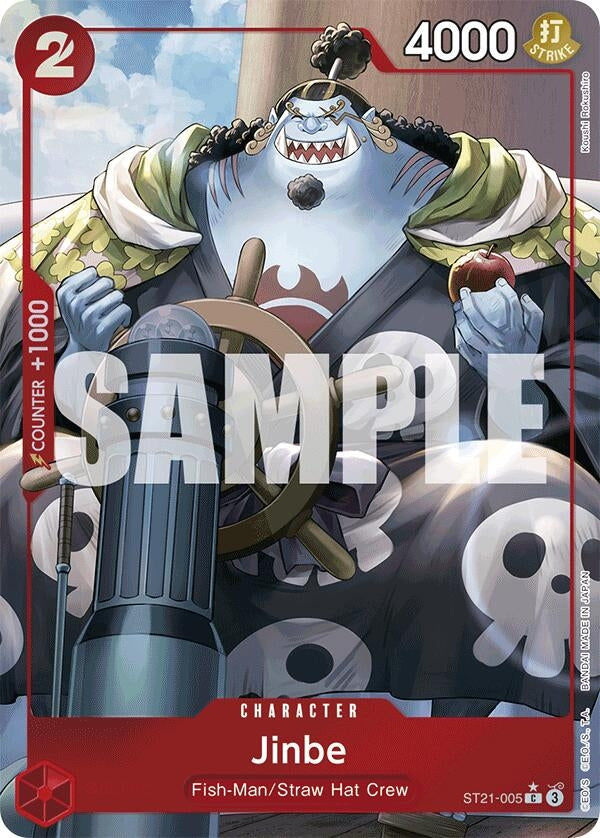 Image for Jinbe (Parallel) (Starter Deck EX: Gear 5) (ST21-005) - One Piece Card Game