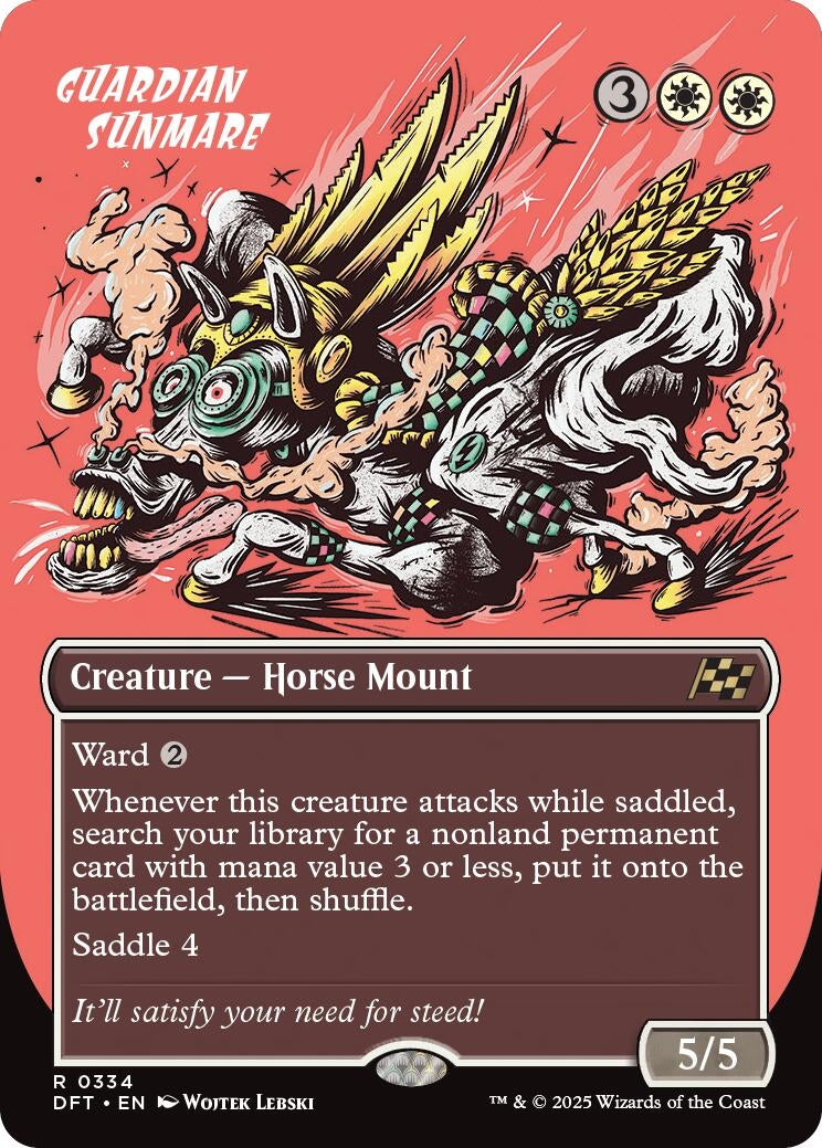 Image for Guardian Sunmare (Borderless) (Aetherdrift) (334) - Magic: The Gathering