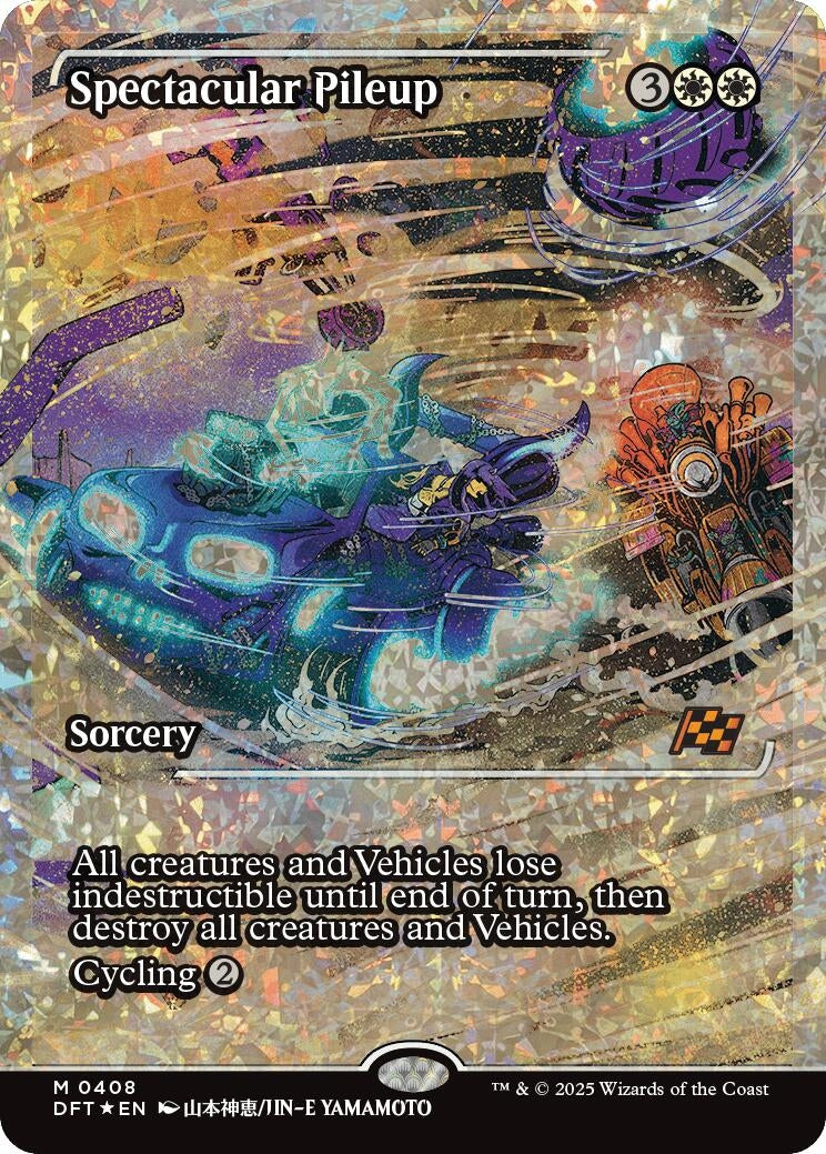 Image for Spectacular Pileup (Showcase) (Fracture Foil) (Aetherdrift) (408) - Magic: The Gathering