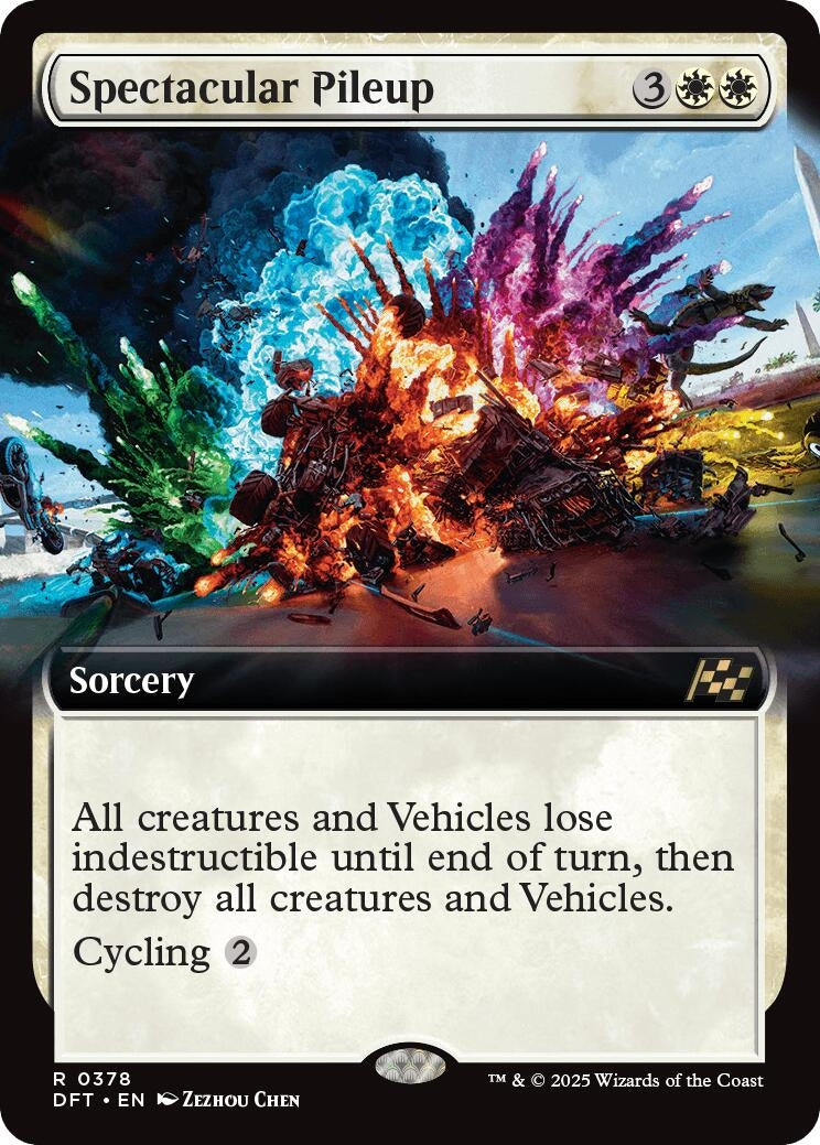 Image for Spectacular Pileup (Extended Art) (Aetherdrift) (378) - Magic: The Gathering