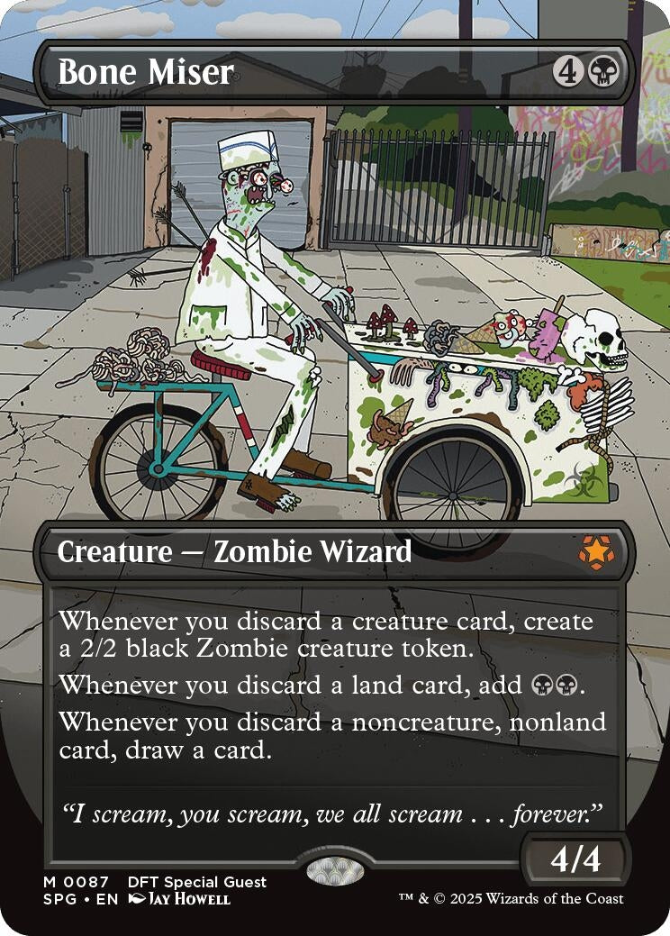 Image for Bone Miser (Borderless) (Special Guests) (87) - Magic: The Gathering