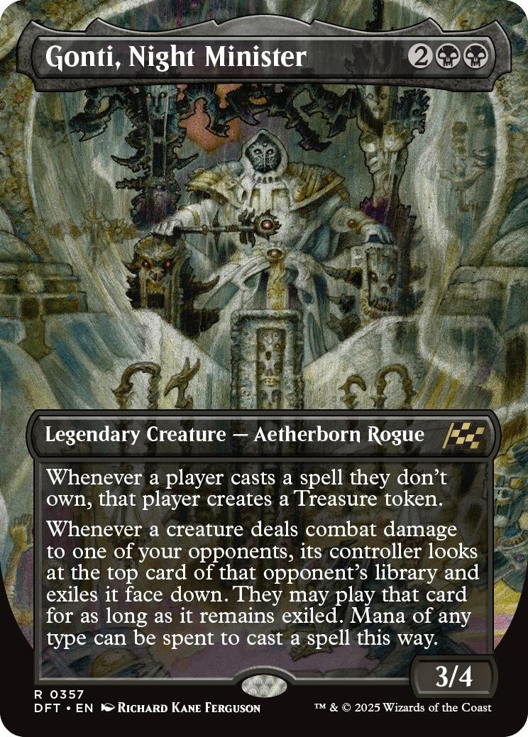 Image for Gonti, Night Minister (Borderless) (Aetherdrift) (357) - Magic: The Gathering