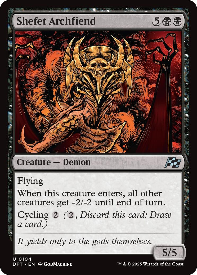 Image for Shefet Archfiend (Aetherdrift) (104) - Magic: The Gathering