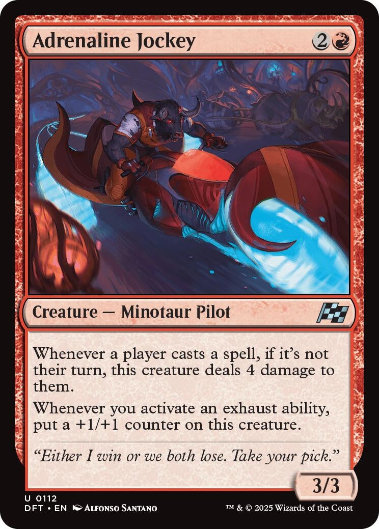 Image for Adrenaline Jockey (Aetherdrift) (112) - Magic: The Gathering
