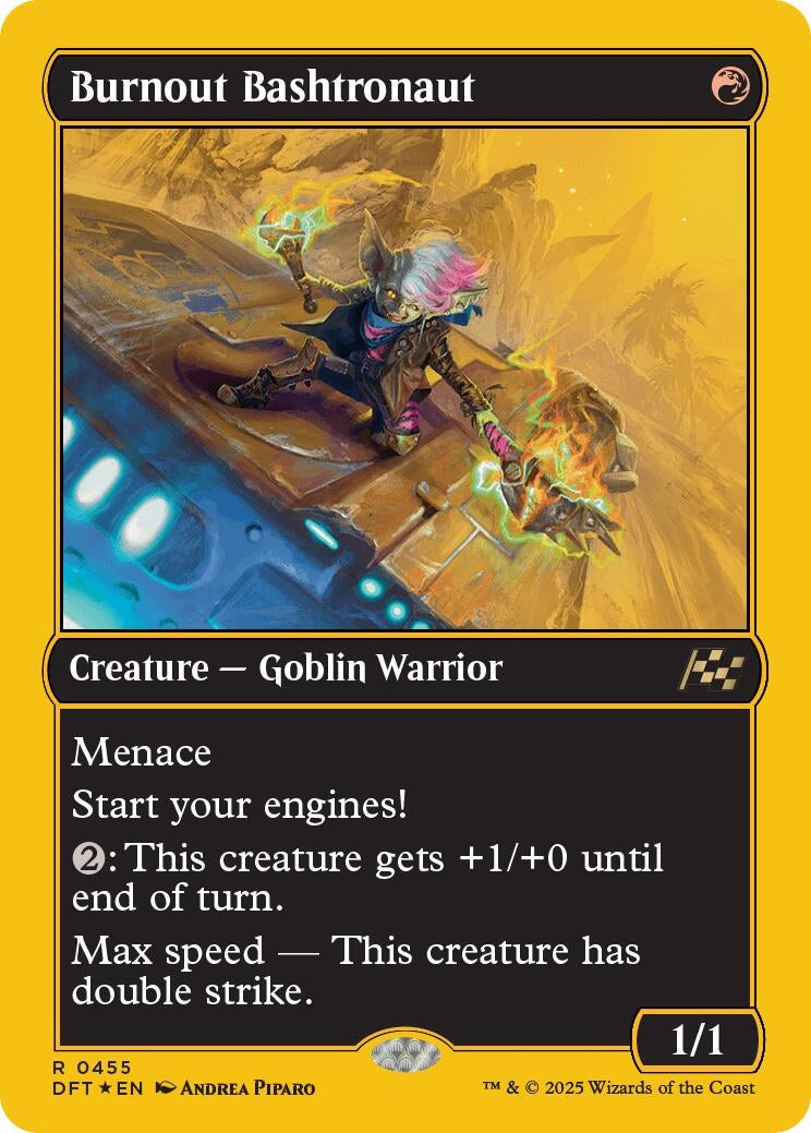 Image for Burnout Bashtronaut (First-Place Foil) (Aetherdrift) (455) - Magic: The Gathering