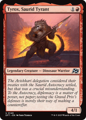 Image for Tyrox, Saurid Tyrant (Aetherdrift) (149) - Magic: The Gathering