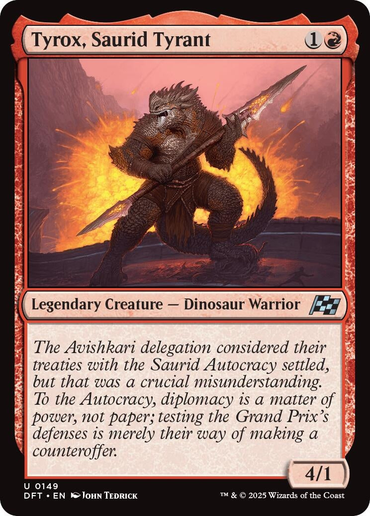 Image for Tyrox, Saurid Tyrant (Aetherdrift) (149) - Magic: The Gathering
