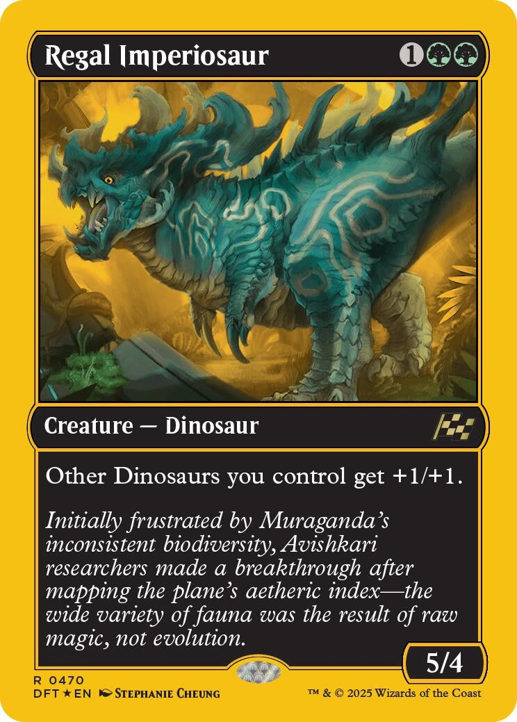 Image for Regal Imperiosaur (First-Place Foil) (Aetherdrift) (470) - Magic: The Gathering