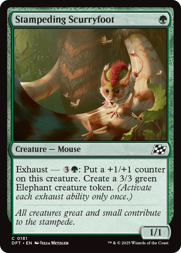 Image for Stampeding Scurryfoot (Aetherdrift) (181) - Magic: The Gathering