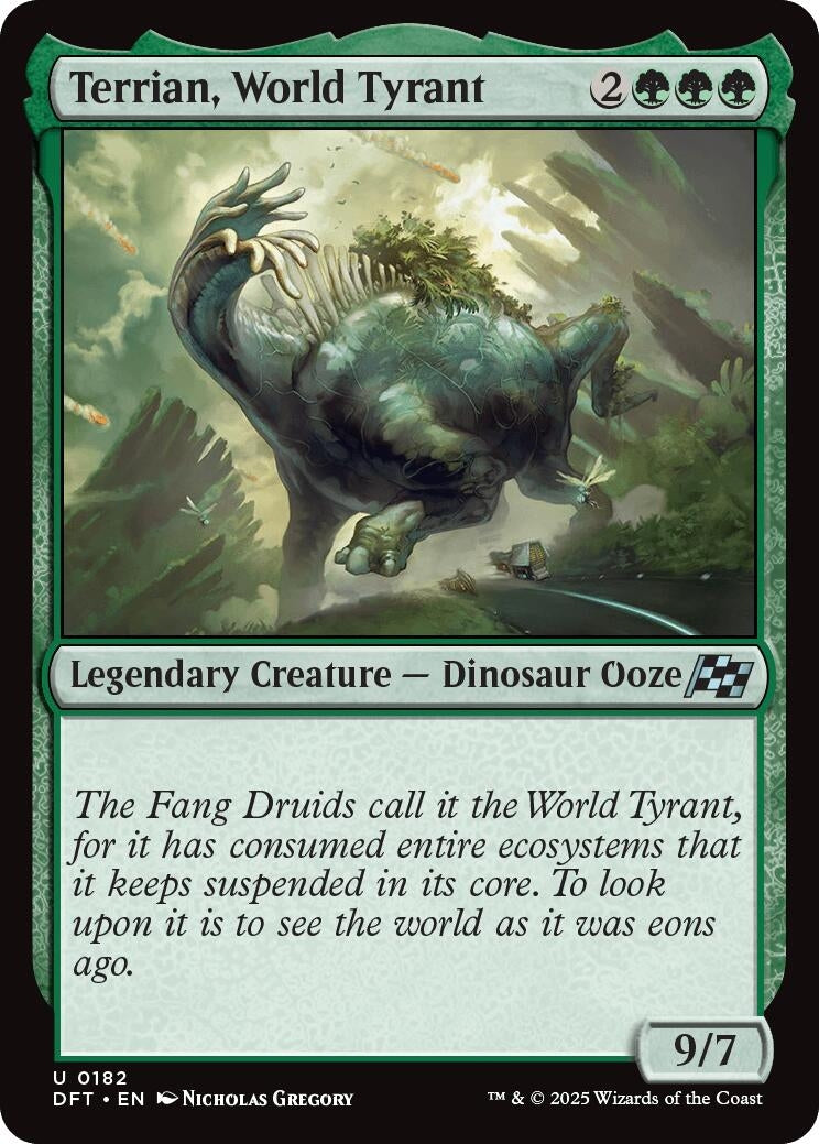 Image for Terrian, World Tyrant (Aetherdrift) (182) - Magic: The Gathering