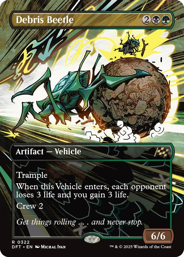 Image for Debris Beetle (Borderless) (Aetherdrift) (322) - Magic: The Gathering