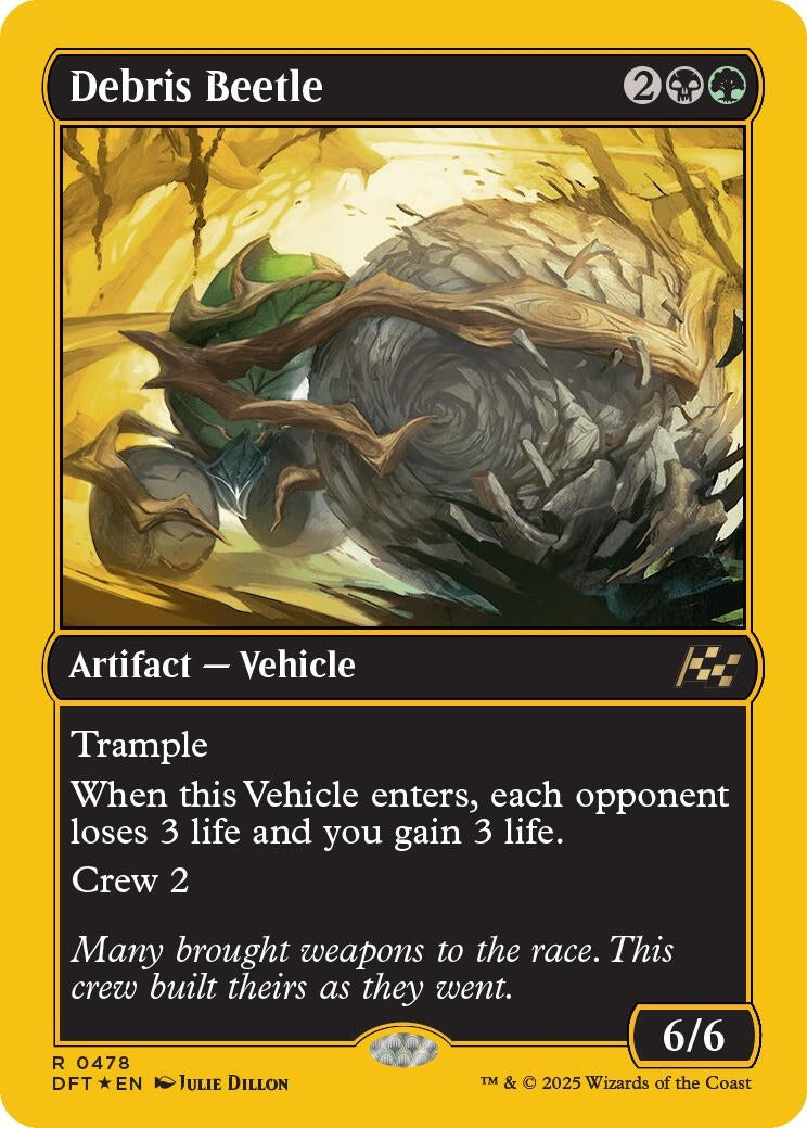 Image for Debris Beetle (First-Place Foil) (Aetherdrift) (478) - Magic: The Gathering