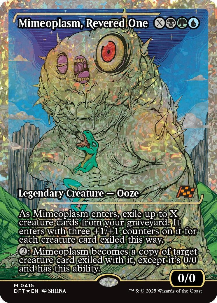 Image for Mimeoplasm, Revered One (Showcase) (Fracture Foil) (Aetherdrift) (415) - Magic: The Gathering
