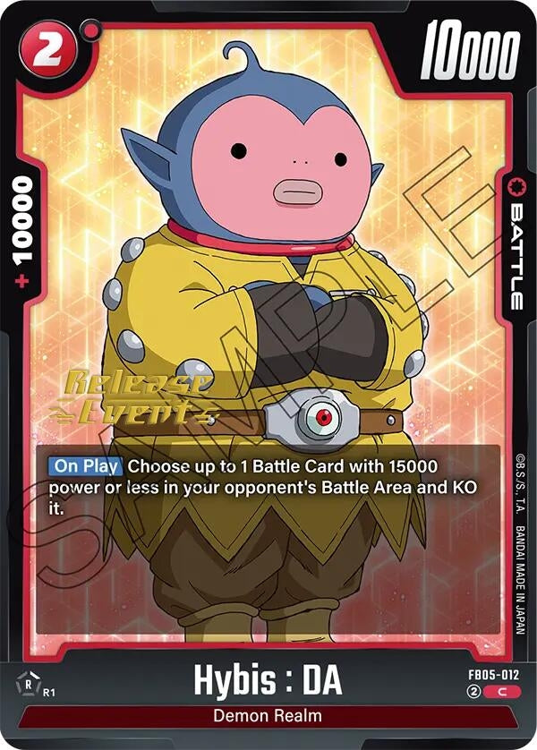 Image for Hybis : DA (New Adventure Release Event Cards) (FB05-012) - Dragon Ball Super: Fusion World