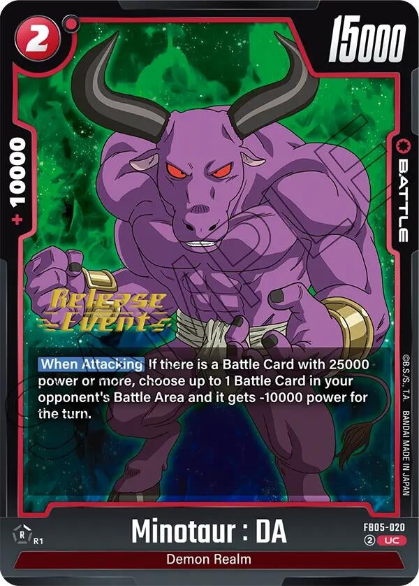 Image for Minotaur : DA (New Adventure Release Event Cards) (FB05-020) - Dragon Ball Super: Fusion World