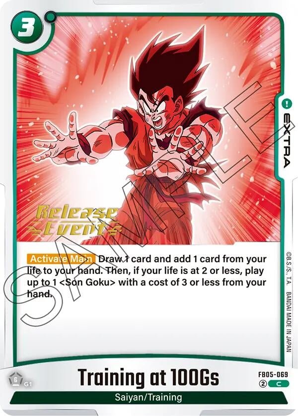 Image for Training at 100Gs (New Adventure Release Event Cards) (FB05-069) - Dragon Ball Super: Fusion World