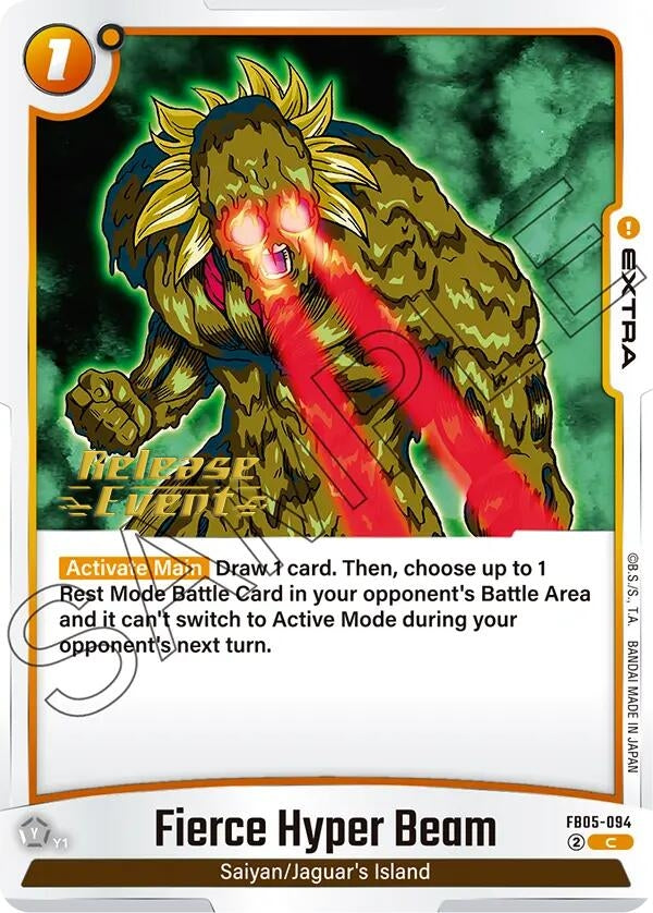 Image for Fierce Hyper Beam (New Adventure Release Event Cards) (FB05-094) - Dragon Ball Super: Fusion World
