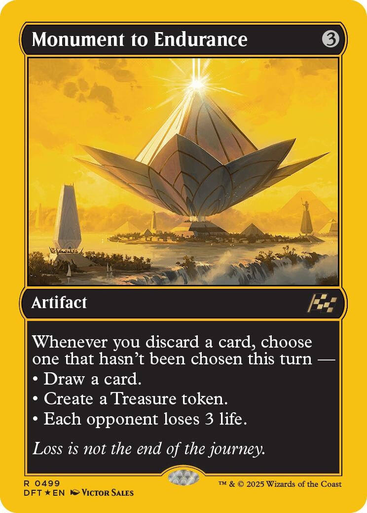 Image for Monument to Endurance (First-Place Foil) (Aetherdrift) (499) - Magic: The Gathering