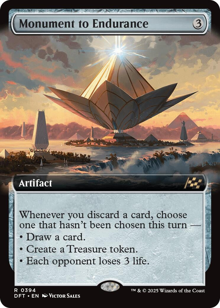Image for Monument to Endurance (Extended Art) (Aetherdrift) (394) - Magic: The Gathering