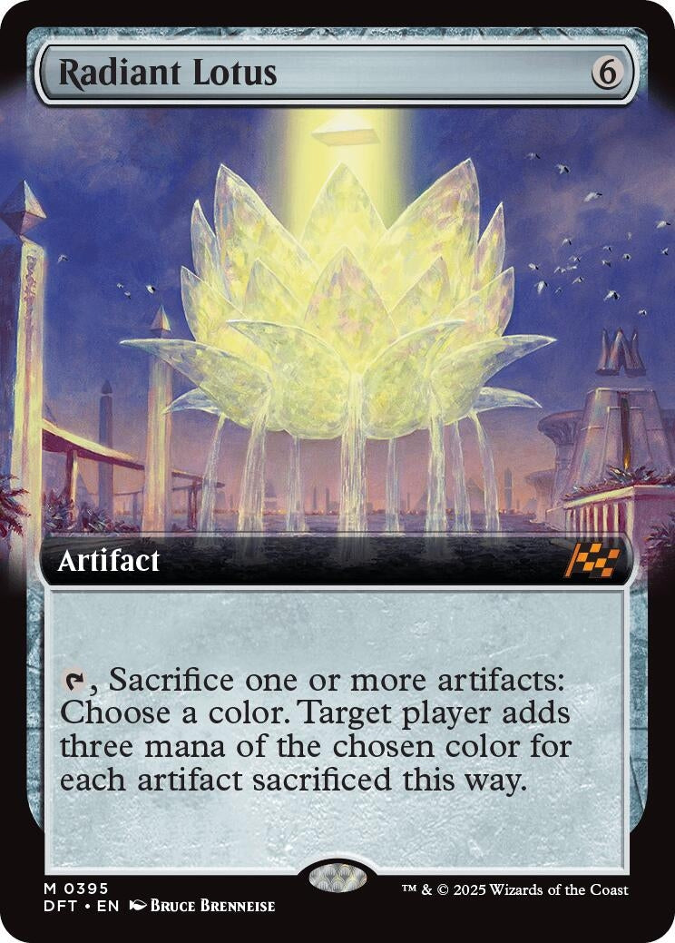 Image for Radiant Lotus (Extended Art) (Aetherdrift) (395) - Magic: The Gathering