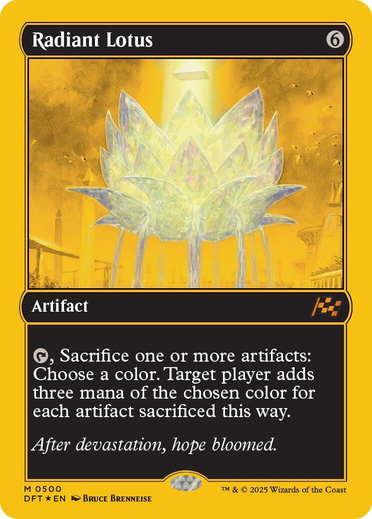 Image for Radiant Lotus (First-Place Foil) (Aetherdrift) (500) - Magic: The Gathering