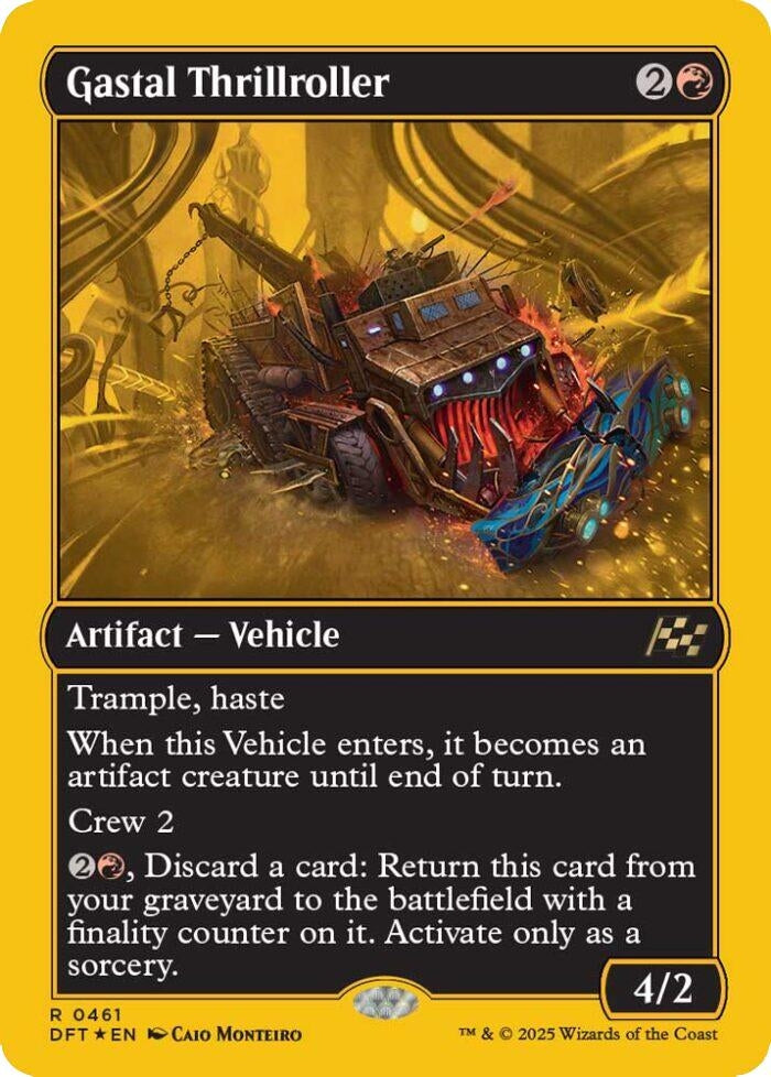 Image for Gastal Thrillroller (First-Place Foil) (Aetherdrift) (461) - Magic: The Gathering