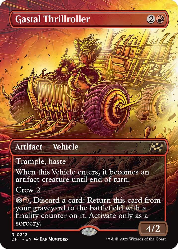 Image for Gastal Thrillroller (Borderless) (Aetherdrift) (313) - Magic: The Gathering