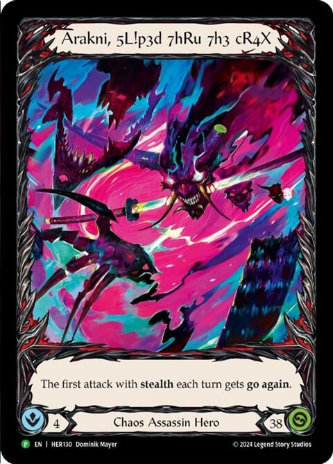 Image for Arakni, 5L!p3d 7hRu 73h cR4X (Extended Art) (Flesh and Blood: Promo Cards) (HER130) - Flesh and Blood TCG
