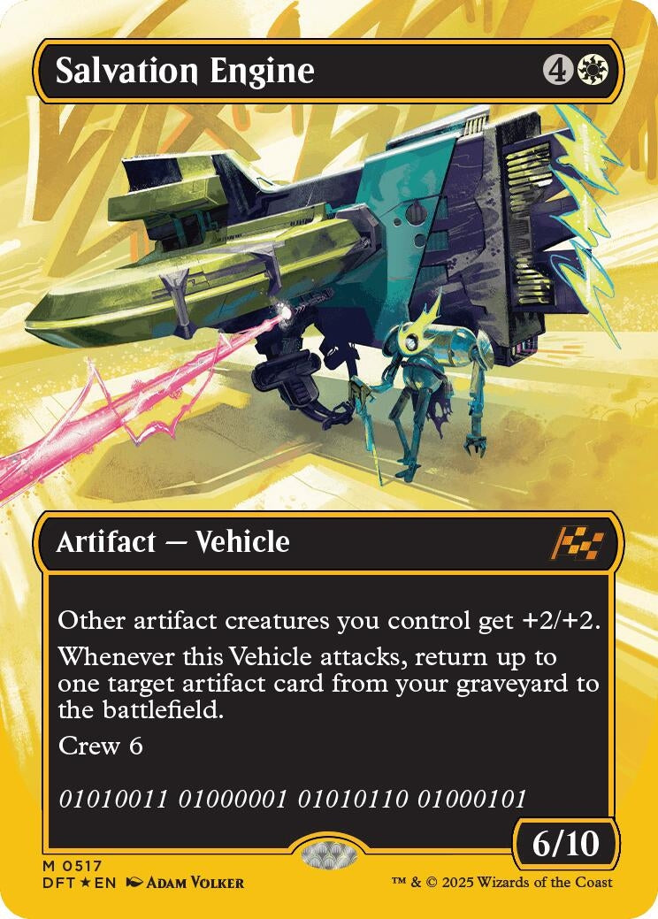 Image for Salvation Engine (Borderless) (First-Place Foil) (Aetherdrift) (517) - Magic: The Gathering