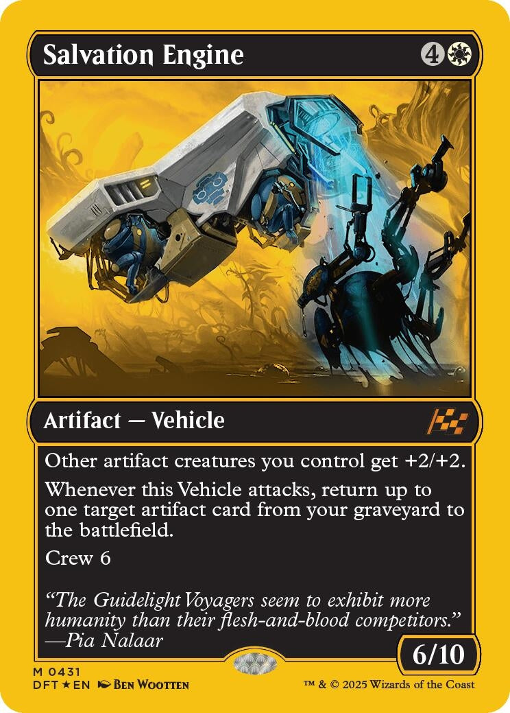 Image for Salvation Engine (First-Place Foil) (Aetherdrift) (431) - Magic: The Gathering