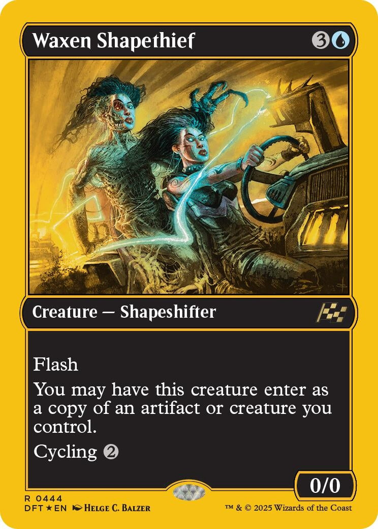 Image for Waxen Shapethief (First-Place Foil) (Aetherdrift) (444) - Magic: The Gathering