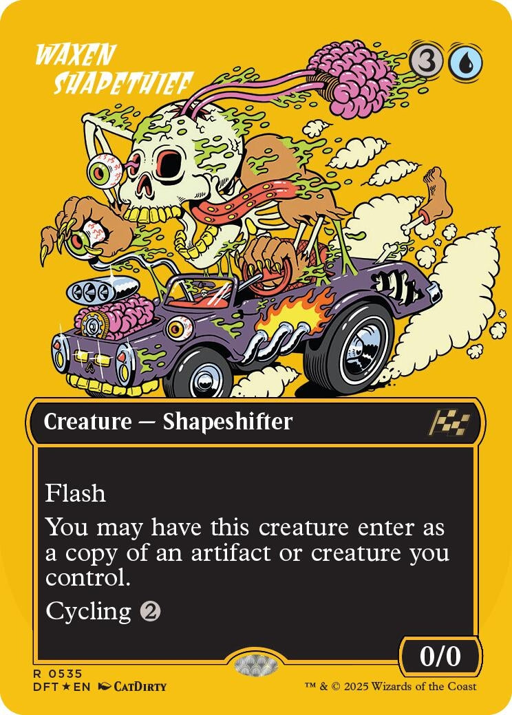 Image for Waxen Shapethief (Borderless) (First-Place Foil) (Aetherdrift) (535) - Magic: The Gathering