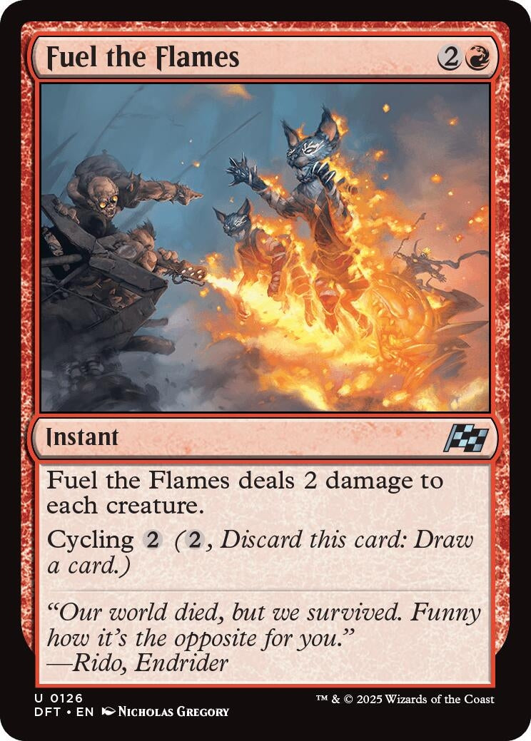 Image for Fuel the Flames (Aetherdrift) (126) - Magic: The Gathering