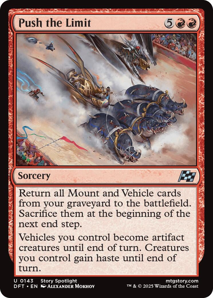 Image for Push the Limit (Aetherdrift) (143) - Magic: The Gathering
