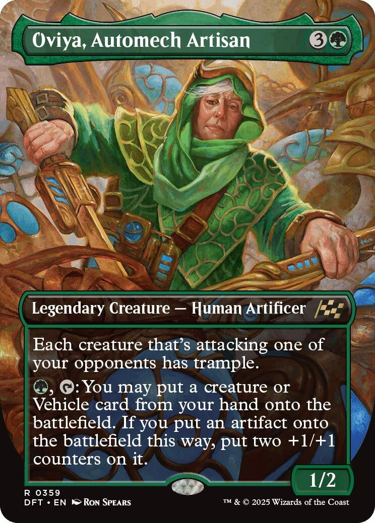 Image for Oviya, Automech Artisan (Borderless) (Aetherdrift) (359) - Magic: The Gathering