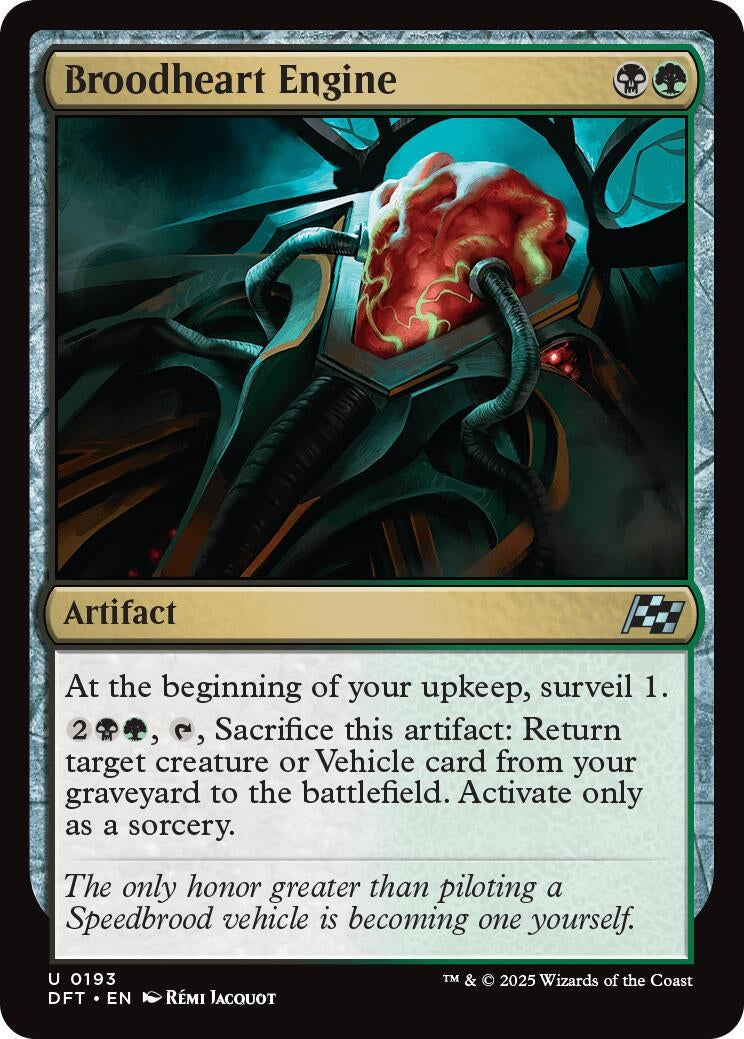 Image for Broodheart Engine (Aetherdrift) (193) - Magic: The Gathering
