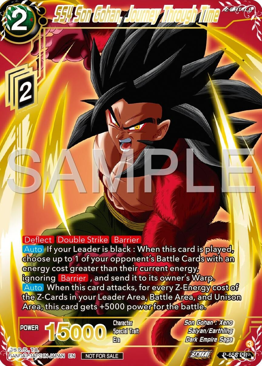 Image for SS4 Son Gohan, Journey Through Time (Gold Stamped) (Promotion Cards) (P-658) - Dragon Ball Super: Masters
