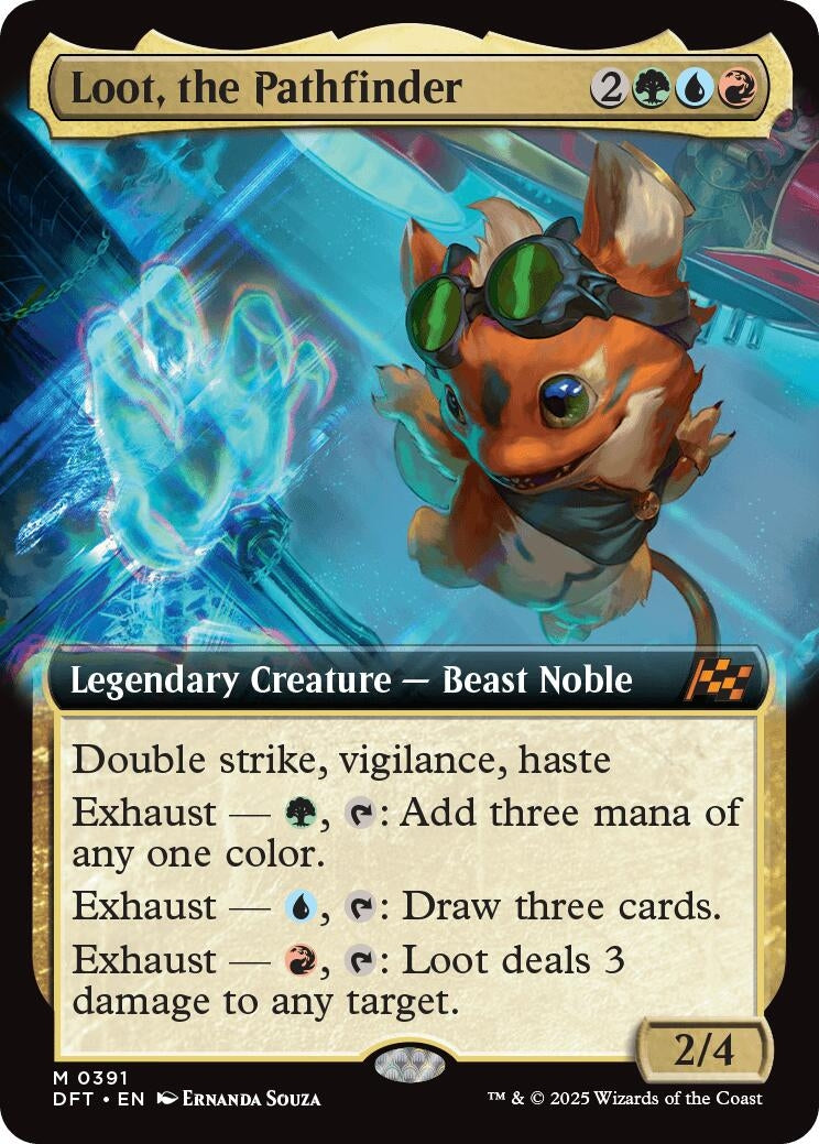 Image for Loot, the Pathfinder (Extended Art) (Aetherdrift) (391) - Magic: The Gathering