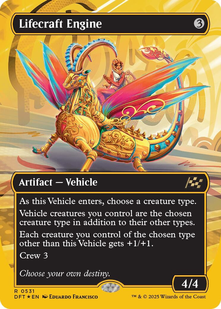 Image for Lifecraft Engine (Borderless) (First-Place Foil) (Aetherdrift) (531) - Magic: The Gathering
