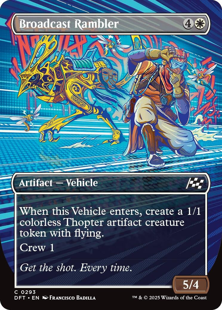 Image for Broadcast Rambler (Borderless) (Aetherdrift) (293) - Magic: The Gathering