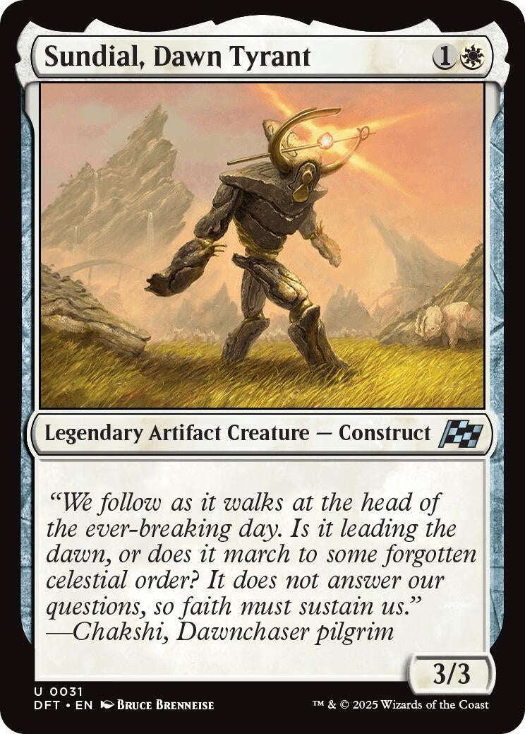 Image for Sundial, Dawn Tyrant (Aetherdrift) (31) - Magic: The Gathering