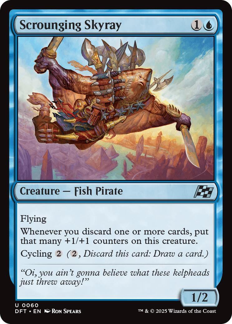 Image for Scrounging Skyray (Aetherdrift) (60) - Magic: The Gathering